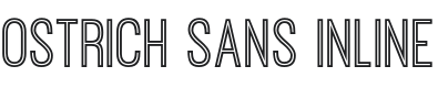 Ostrich Sans Inline Font Preview