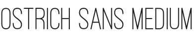 Ostrich Sans Medium Font Preview