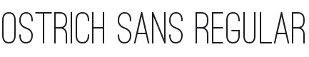 Ostrich Sans Regular Font Preview