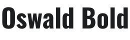Oswald Bold Font Preview