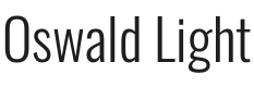 Oswald Light Font Preview
