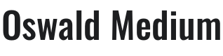 Oswald Medium Font Preview