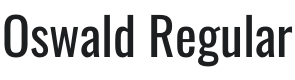 Oswald Font Preview