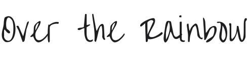 Over the Rainbow Font Preview
