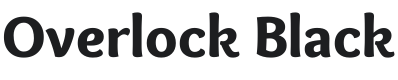 Overlock Black Font Preview