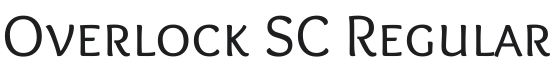 Overlock SC Font Preview