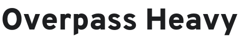 Overpass Heavy Font Preview