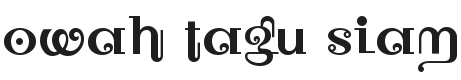 Owah Tagu Siam NF Font Preview