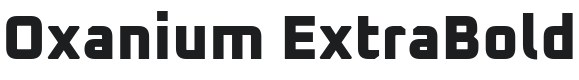 Oxanium ExtraBold Font Preview