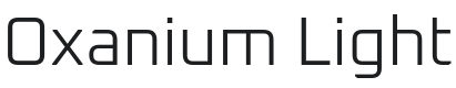 Oxanium Light Font Preview