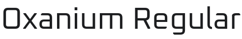 Oxanium Font Preview