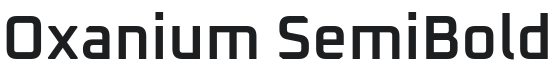 Oxanium SemiBold Font Preview