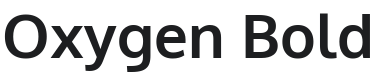 Oxygen Bold Font Preview