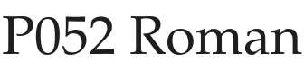 P052 Font Preview