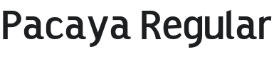 Pacaya Font Preview