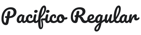 Pacifico Font Preview
