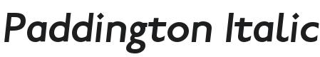 Paddington - Italic Font Preview