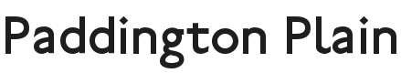 Paddington Font Preview