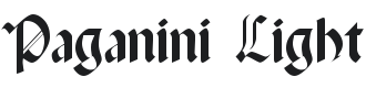 Paganini Font Preview