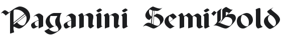 Paganini SemiBold Font Preview