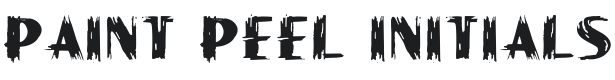 Paint Peel Font Preview