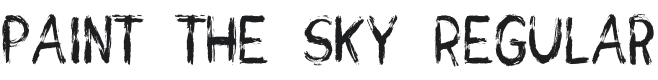 Paint the Sky Font Preview