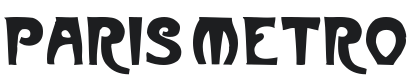 Paris Metro Font Preview