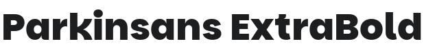 Parkinsans ExtraBold Font Preview