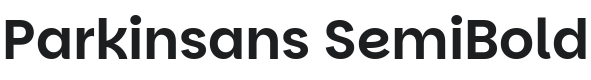 Parkinsans SemiBold Font Preview
