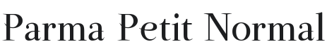Parma Petit Font Preview