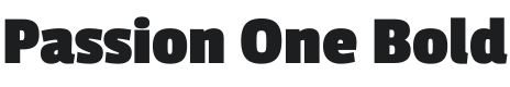 Passion One Bold Font Preview