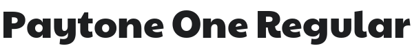 Paytone One Font Preview