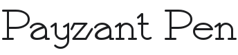 Payzant Pen Font Preview
