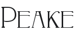 Peake Font Preview