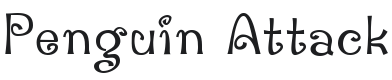Penguin Attack Font Preview
