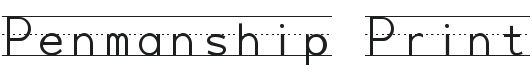 Penmanship Print Font Preview