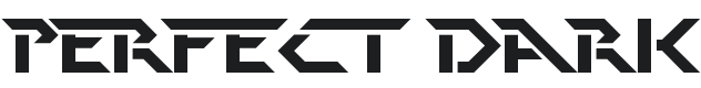 Perfect Dark Font Preview