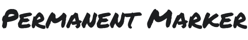 Permanent Marker Font Preview