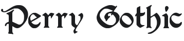 Perry Gothic Font Preview