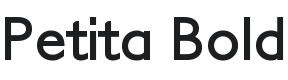 Petita Bold Font Preview