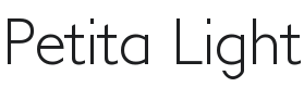 Petita Light Font Preview