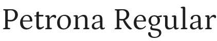 Petrona Font Preview