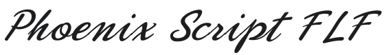 Phoenix Script FLF Font Preview