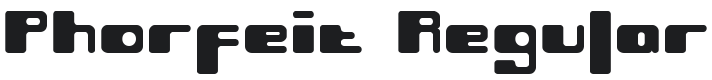 Phorfeit Font Preview