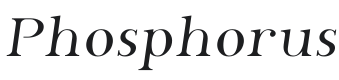 Phosphorus Font Preview