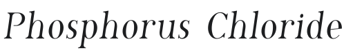 Phosphorus Chloride Font Preview