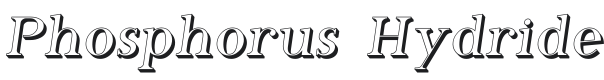 Phosphorus Hydride Font Preview