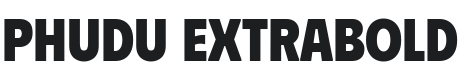 Phudu ExtraBold Font Preview
