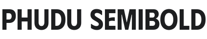 Phudu SemiBold Font Preview
