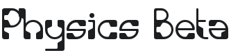 Physics Font Preview